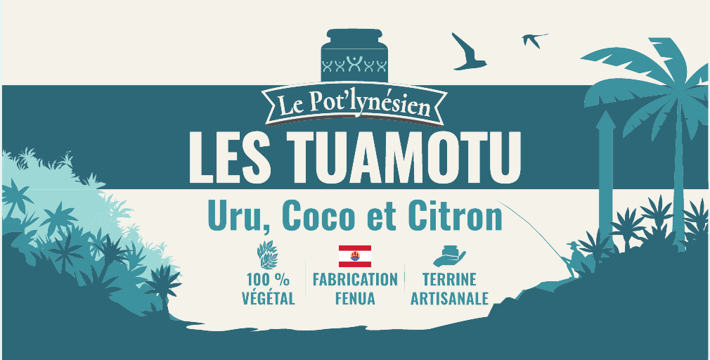 Les Tuamotu spread, breadfruit, coconut and lime